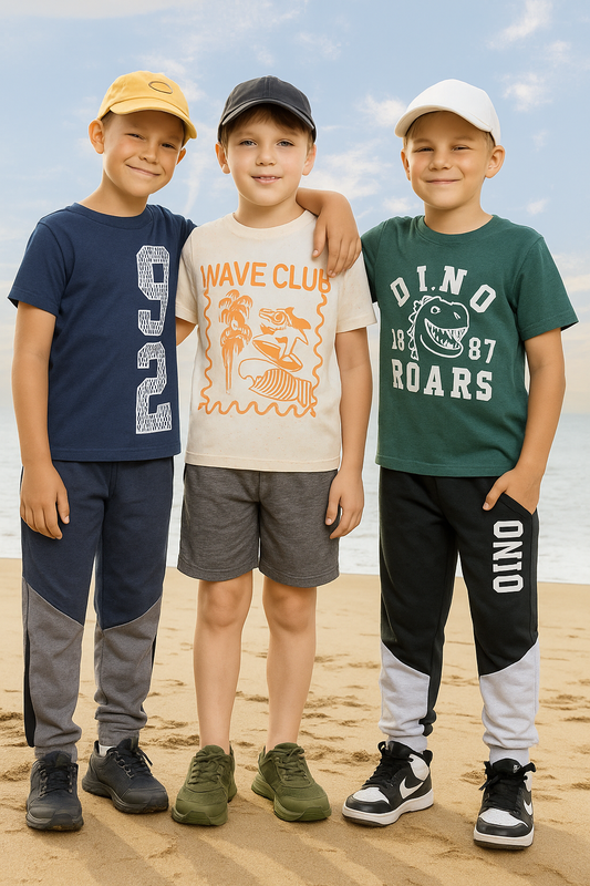Chopper Club Boys T-Shirts Multi-Pack | Regular Fit Tees for Boys | Sizes 3β14 years