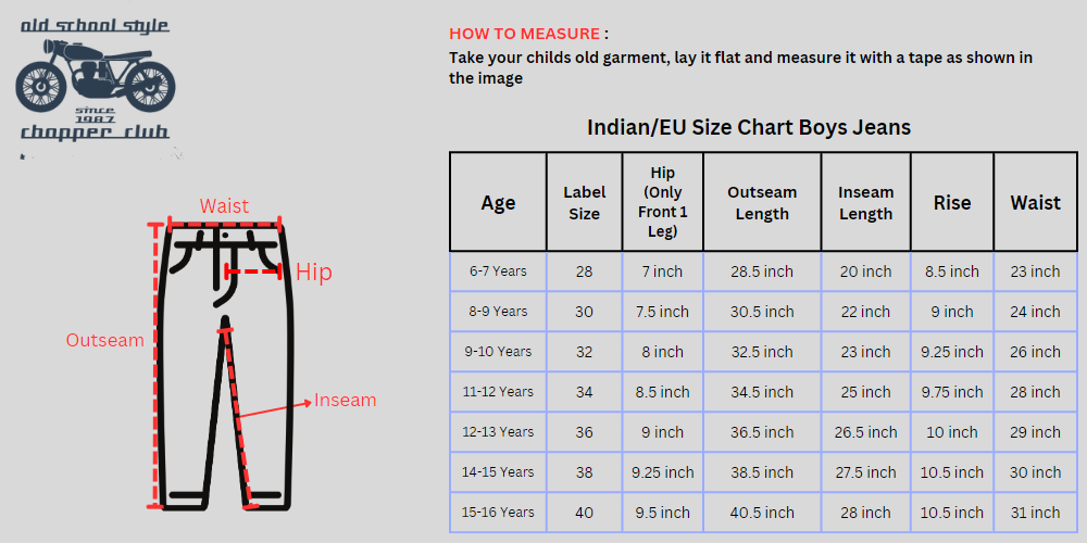 Chopper Club Boys Jeans | Regular-Slim Fit Stretch Denim | Ideal for School, Casual Wear & Parties | Color - Black