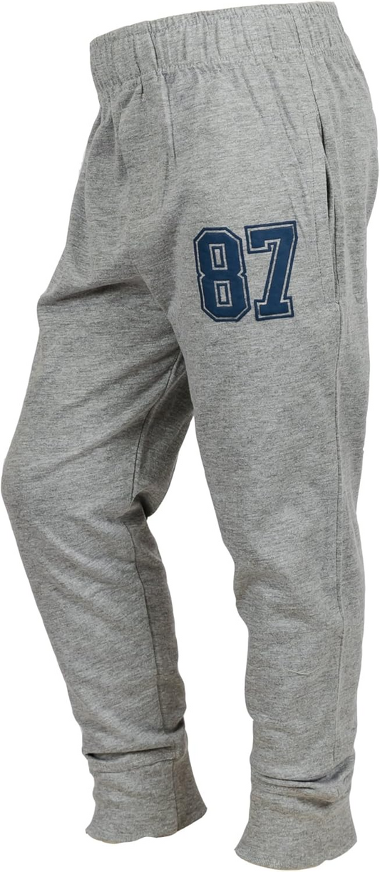 Chopper Club Boys Cotton Track Pants Joggers | Slim Fit Fleece Sweatpants | Pack of 2 | Colors - Navy Blue & Gray