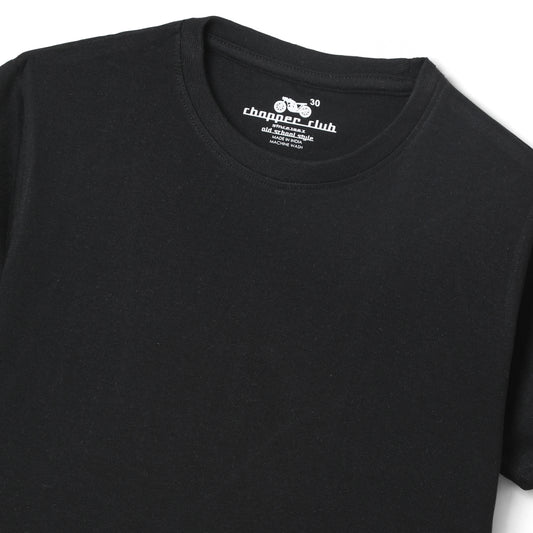 Chopper Club Boys T-Shirts Pack of 4 | Sustainable Jersey Fabric | Regular Fit Tees | Sizes 3β14 | Plain | Color - Black, White, Navy Blue & Ash
