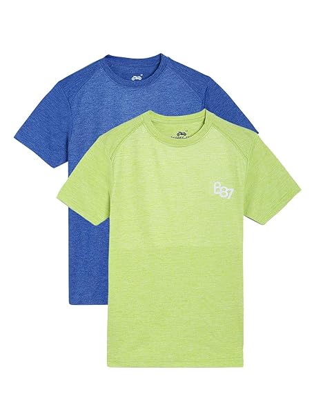Chopper Club Boys Sports T-Shirt Pack of 2 (5–14 Years) | Quick Dry Moisture-Wicking Polyester | Regular Fit Activewear Tees