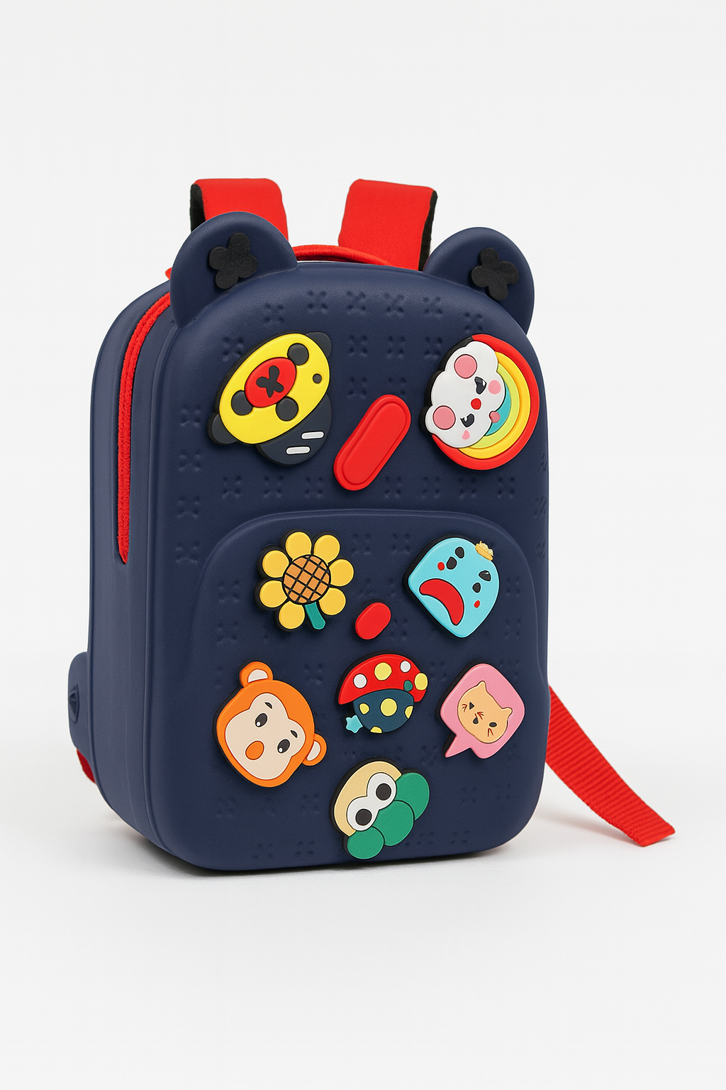 Water Resistant Kids Backpack Light Weight School Bookbag Unisex Stylish Bag for Children Age 3-12 Years Old, with DIY Patches, Durable
