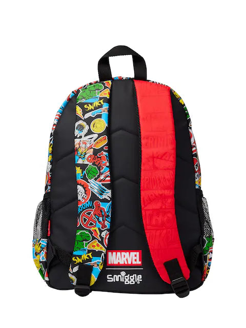 Black Marvel Classic Backpack - 16” Premium Backpacks