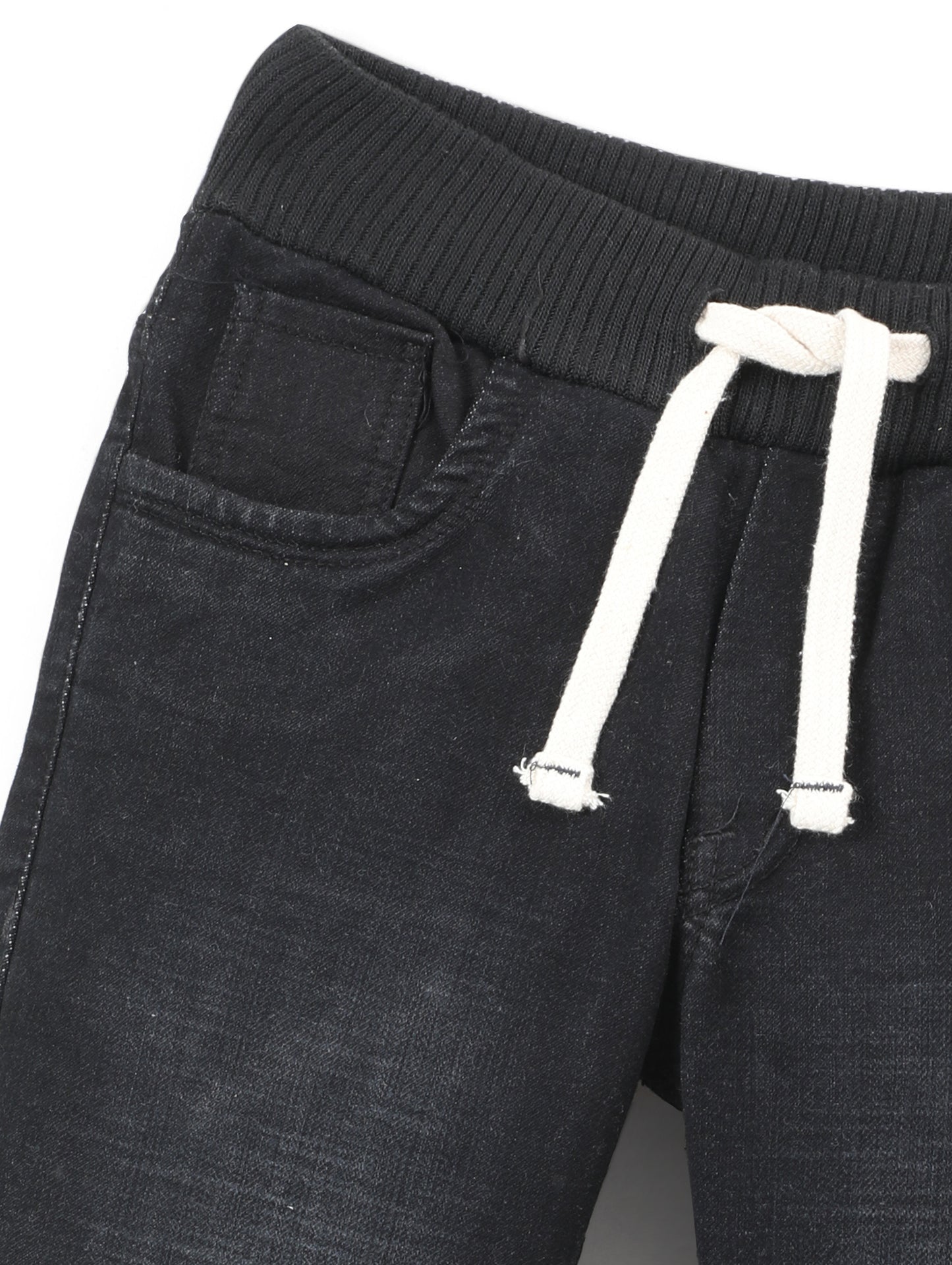 Chopper Club Boys Jeans | Regular-Slim Fit Stretch Denim | Ideal for School, Casual Wear & Parties | Color - Full Rib Black