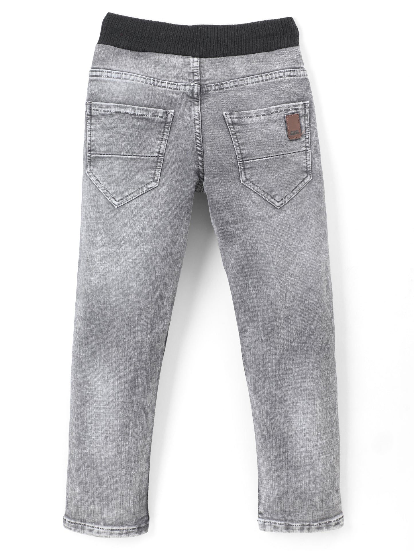 Chopper Club Boys Jeans | Regular-Slim Fit Stretch Denim | Ideal for School, Casual Wear & Parties | Color - Full Rib Gray