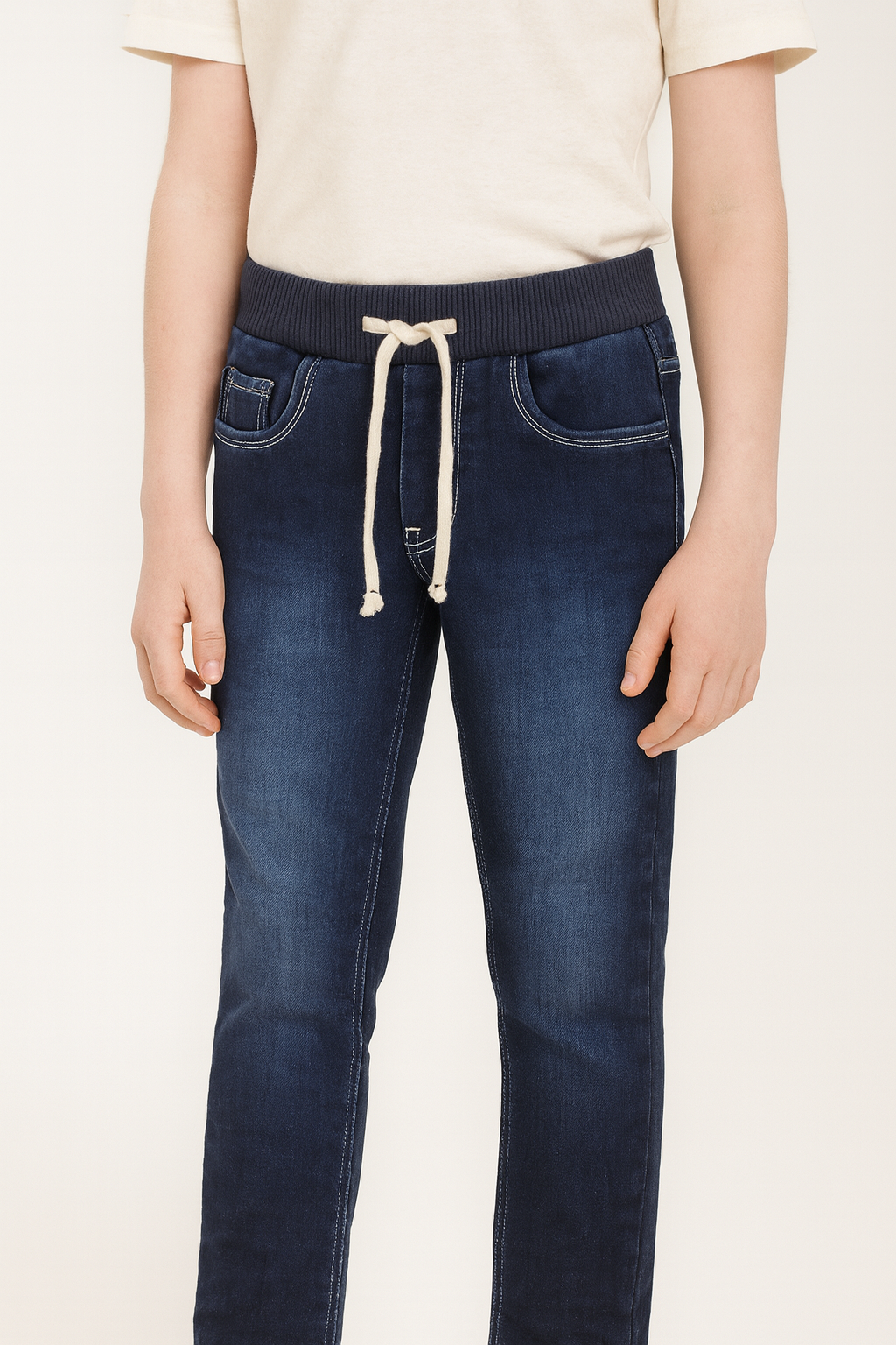 Chopper Club Boys Jeans | Regular-Slim Fit Stretch Denim | Ideal for School & Casual Wear | Color - Full Rib DX