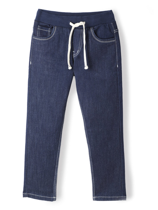 Chopper Club Boys Jeans | Regular-Slim Fit Stretch Denim | Ideal for School, Casual Wear & Parties | Color - Full Rib Raw