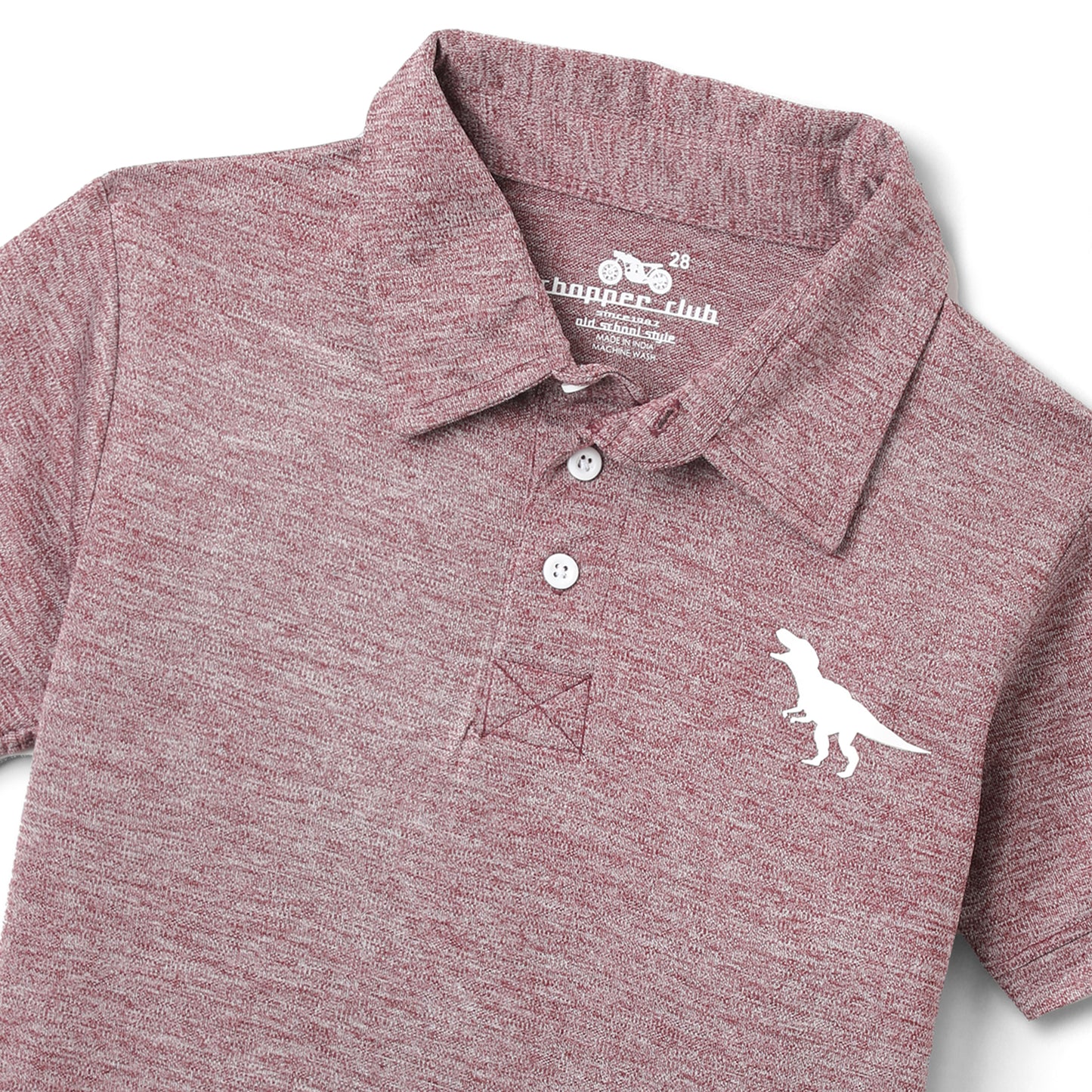 Chopper Club Boys Collar T-Shirts Pack of 3 | Regular Fit Pique Fabric Tees | Sizes 3–14 | Maroon, Anthra & Yellow