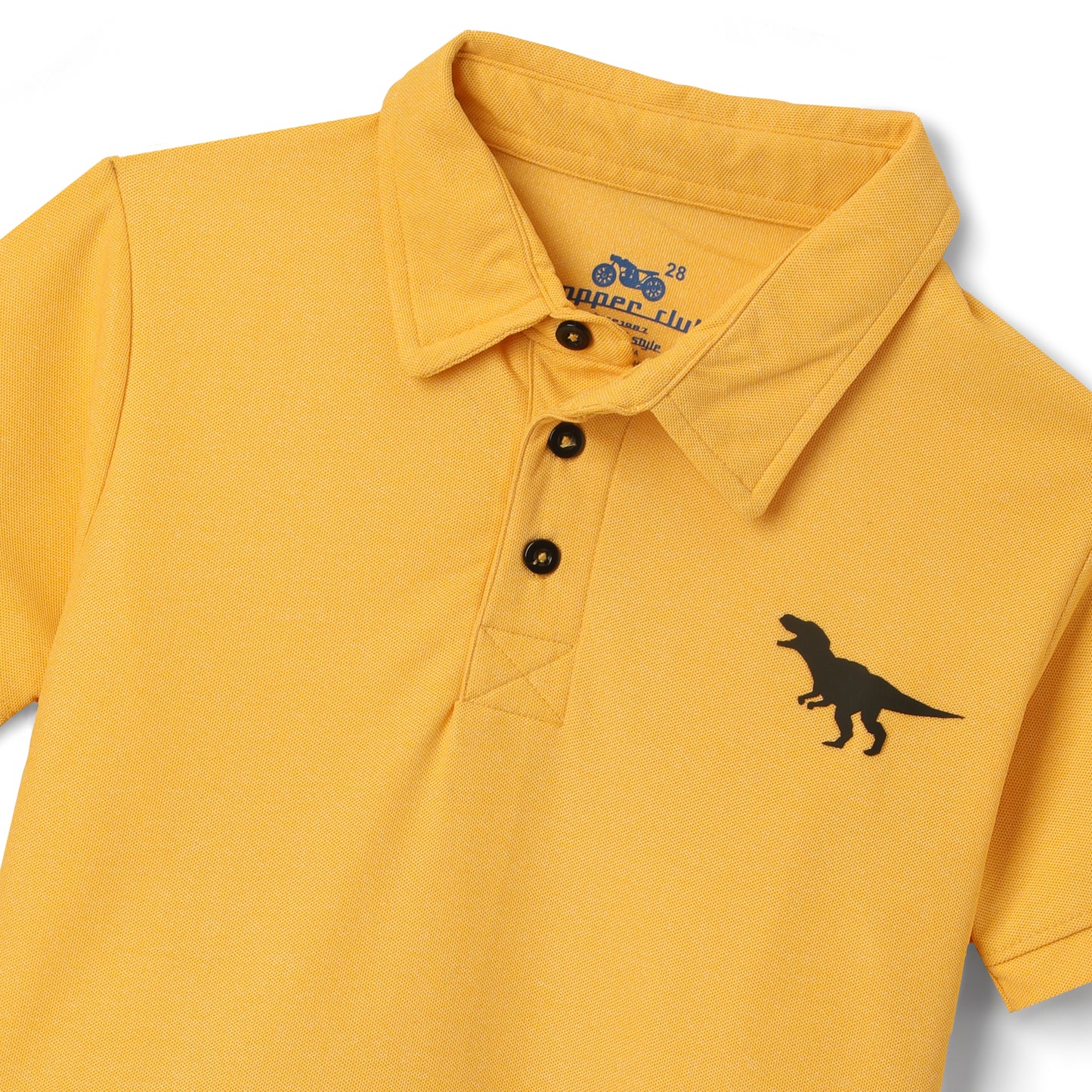 Chopper Club Boys Collar T-Shirts Pack of 3 | Regular Fit Pique Fabric Tees | Sizes 3–14 | Maroon, Anthra & Yellow