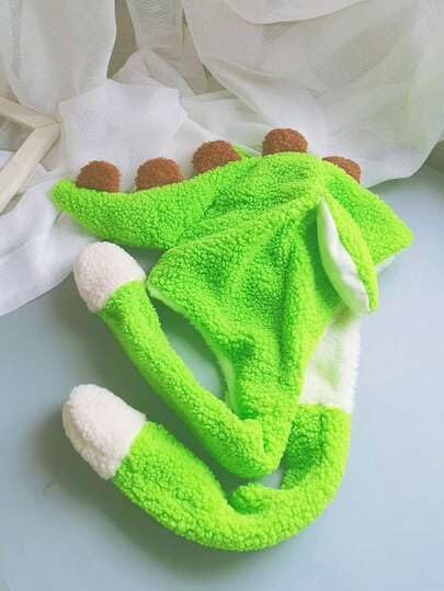 Dinosaur Jumping Ear Hat for Kids – Plush Animal Cap with Moving Ears, Winter Warm Cartoon Hat for Boys & Girls - Abito Kids