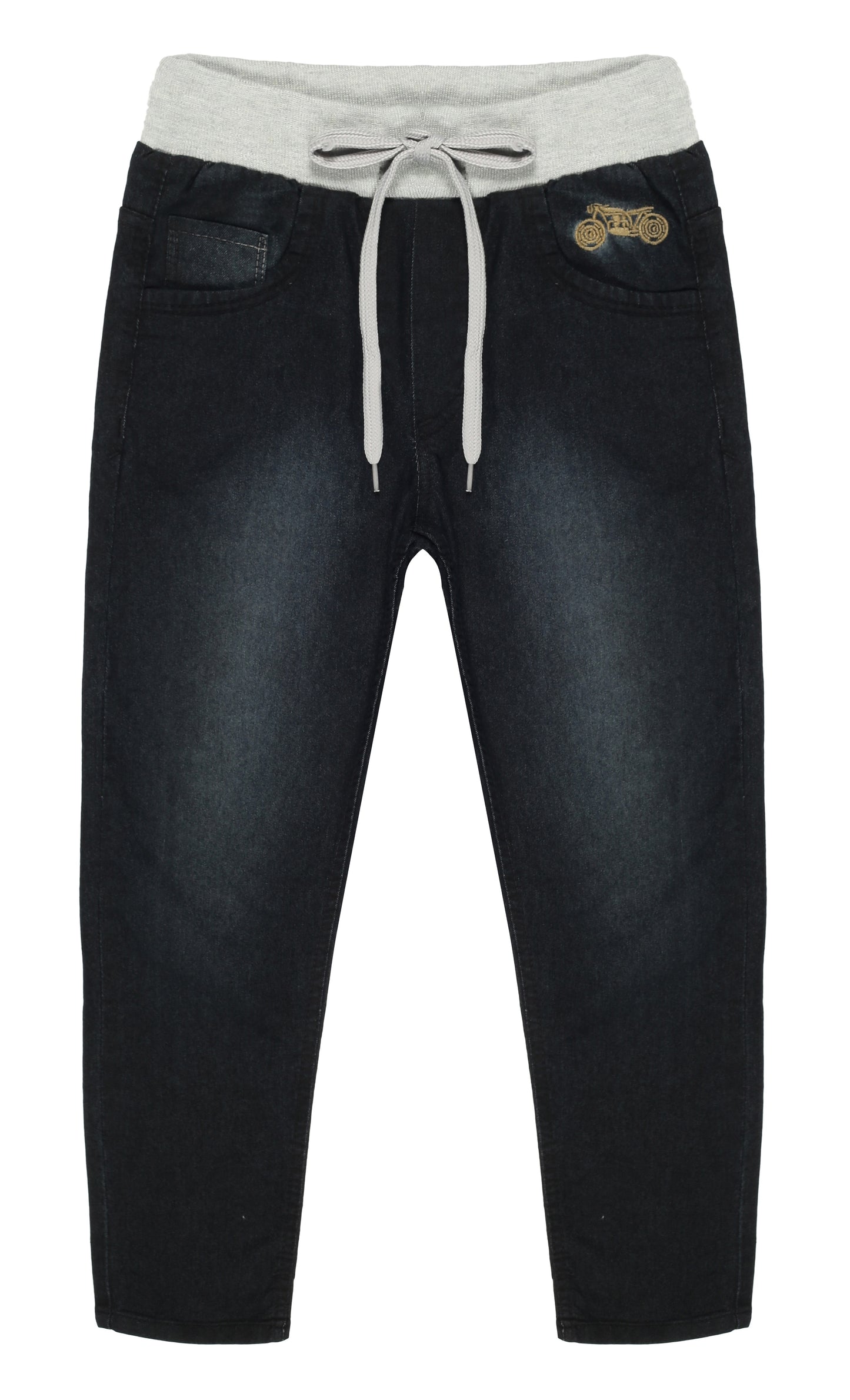 Chopper Club Boys Jeans | Regular-Slim Fit Stretch Denim | Ideal for School, Casual Wear & Parties | Color - Black