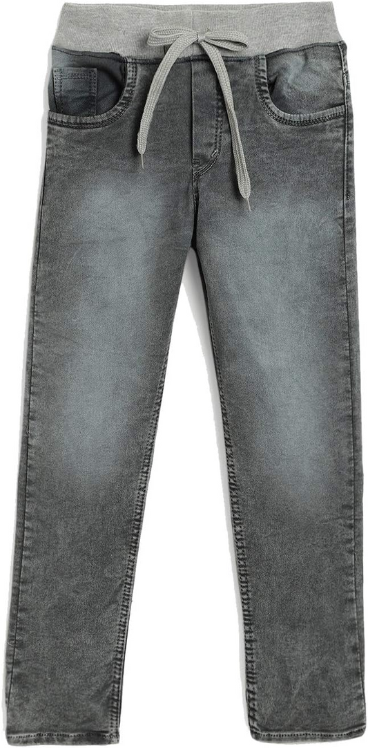 Chopper Club Boys Jeans | Regular-Slim Fit Stretch Denim | Ideal for School, Casual Wear & Parties | Color - Gray