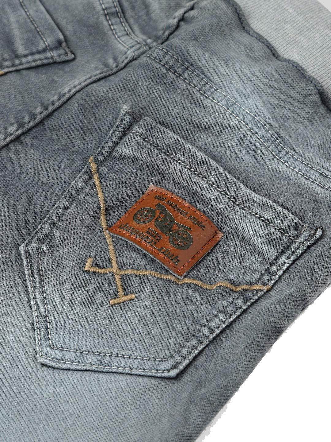 Chopper Club Boys Jeans | Regular-Slim Fit Stretch Denim | Ideal for School, Casual Wear & Parties | Color - Gray