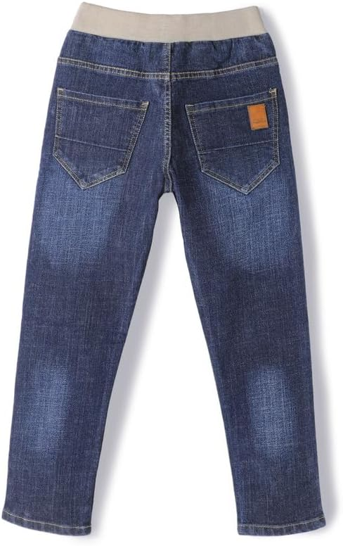 Chopper Club Boys Stretch Denim Jeans | Regular-Slim Fit | Ideal for School & Casual Wear | Sizes 4–16 years | Color - Half Rib DX