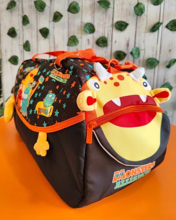 Monster Kids Duffle Bag – Fun 3D Design, Lightweight Travel & School Bag for Boys and Girls - Abito Kids