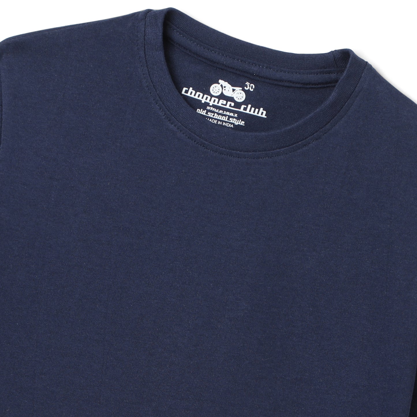 Chopper Club Boys T-Shirts Pack of 4 | Sustainable Jersey Fabric | Regular Fit Tees | Sizes 3–14 | Plain | Color - Black, White, Navy Blue & Ash